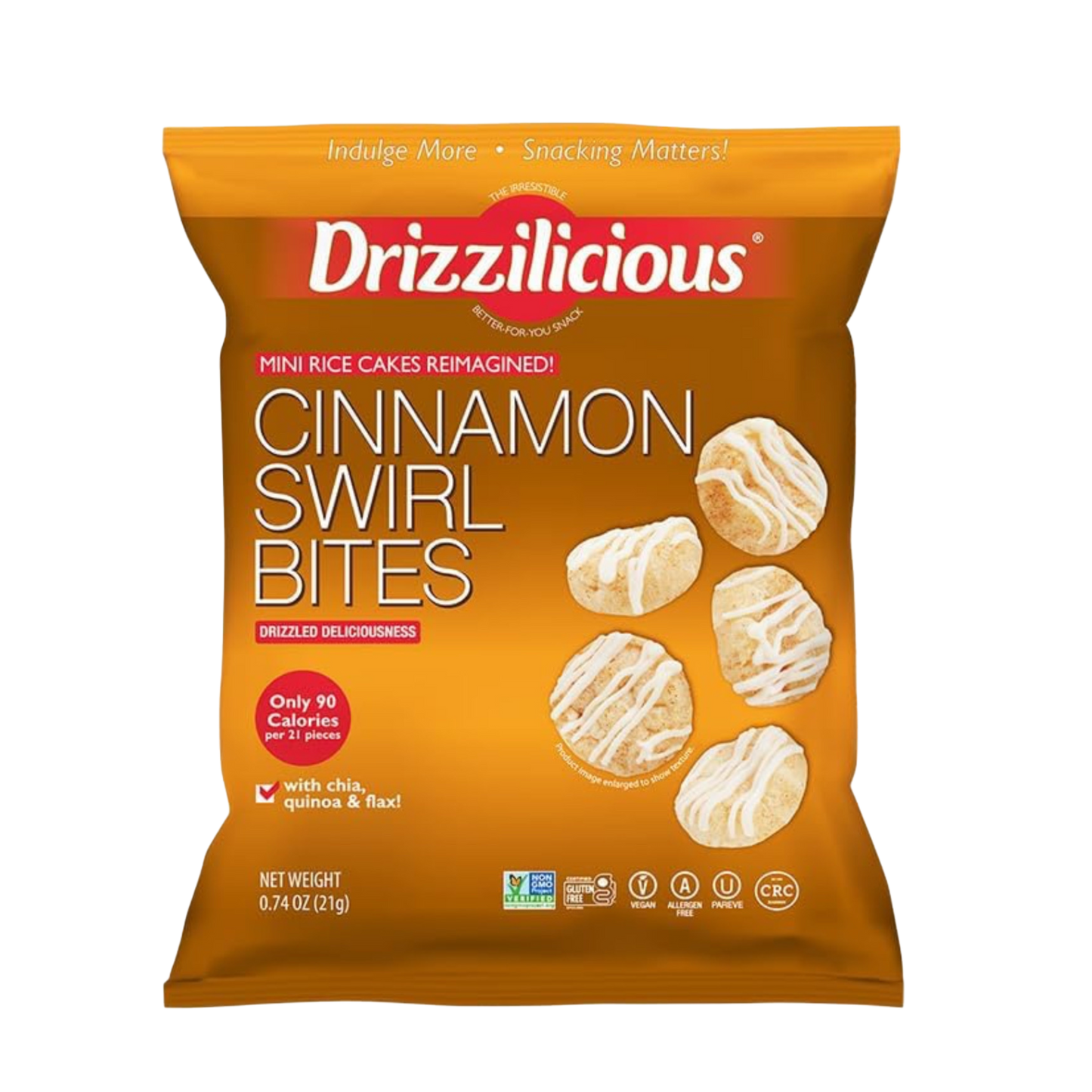 Mini Rice Cakes Cinnamon Swirl