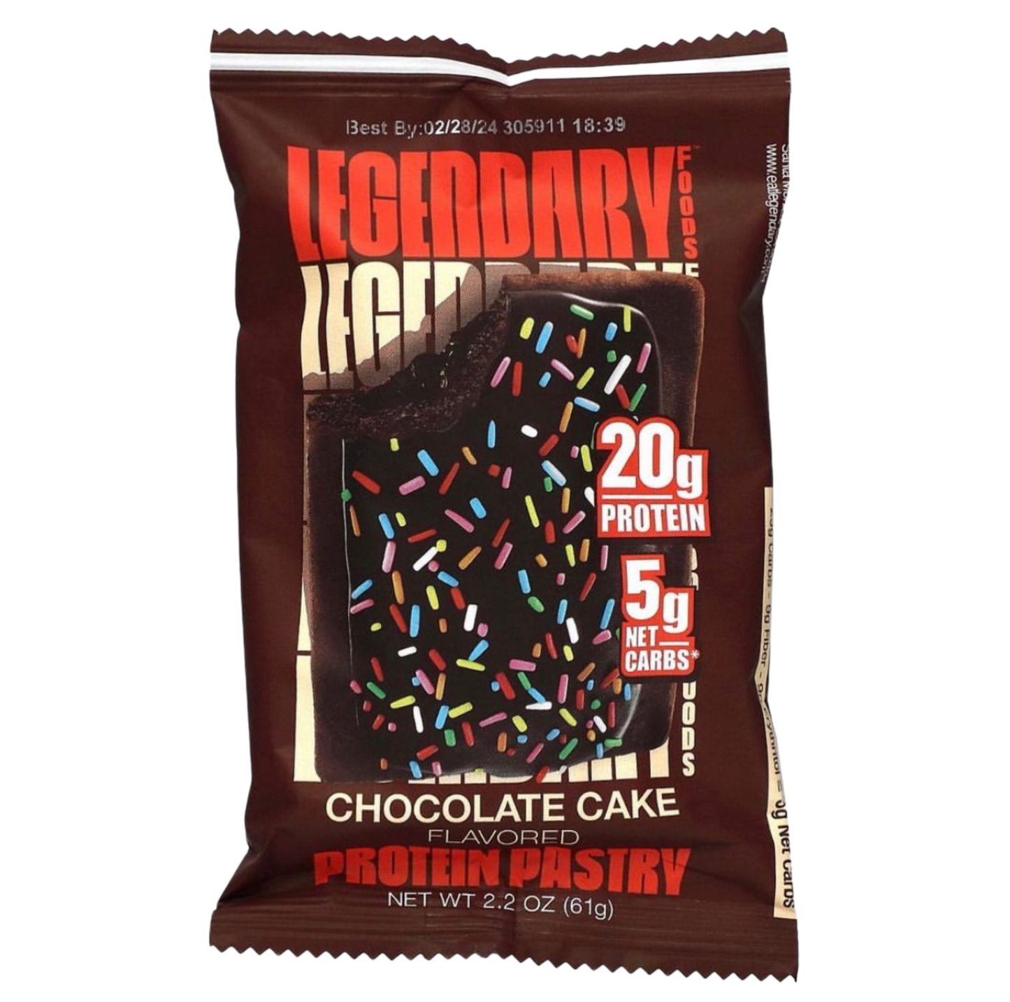 Legendary chocolate cake protein pastry