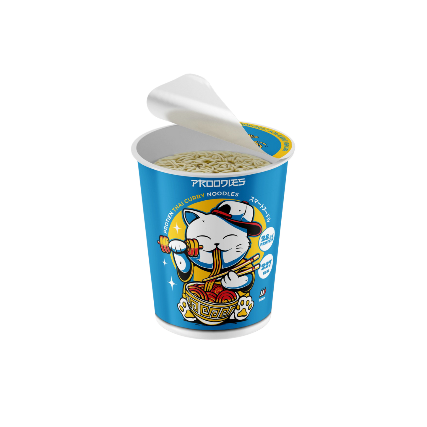 Proodels protein thai curry instant noodles