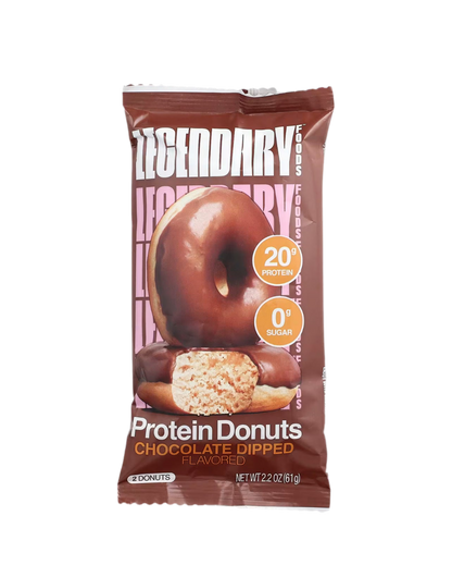 Legendary protein doughnuts chocolate dipped