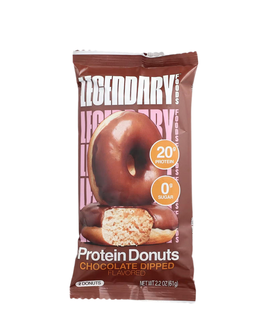 Legendary protein doughnuts chocolate dipped