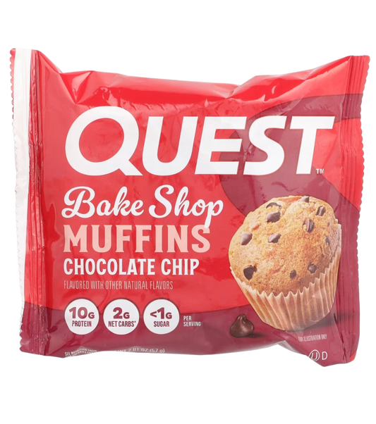 Quest protein chocolate chip muffin