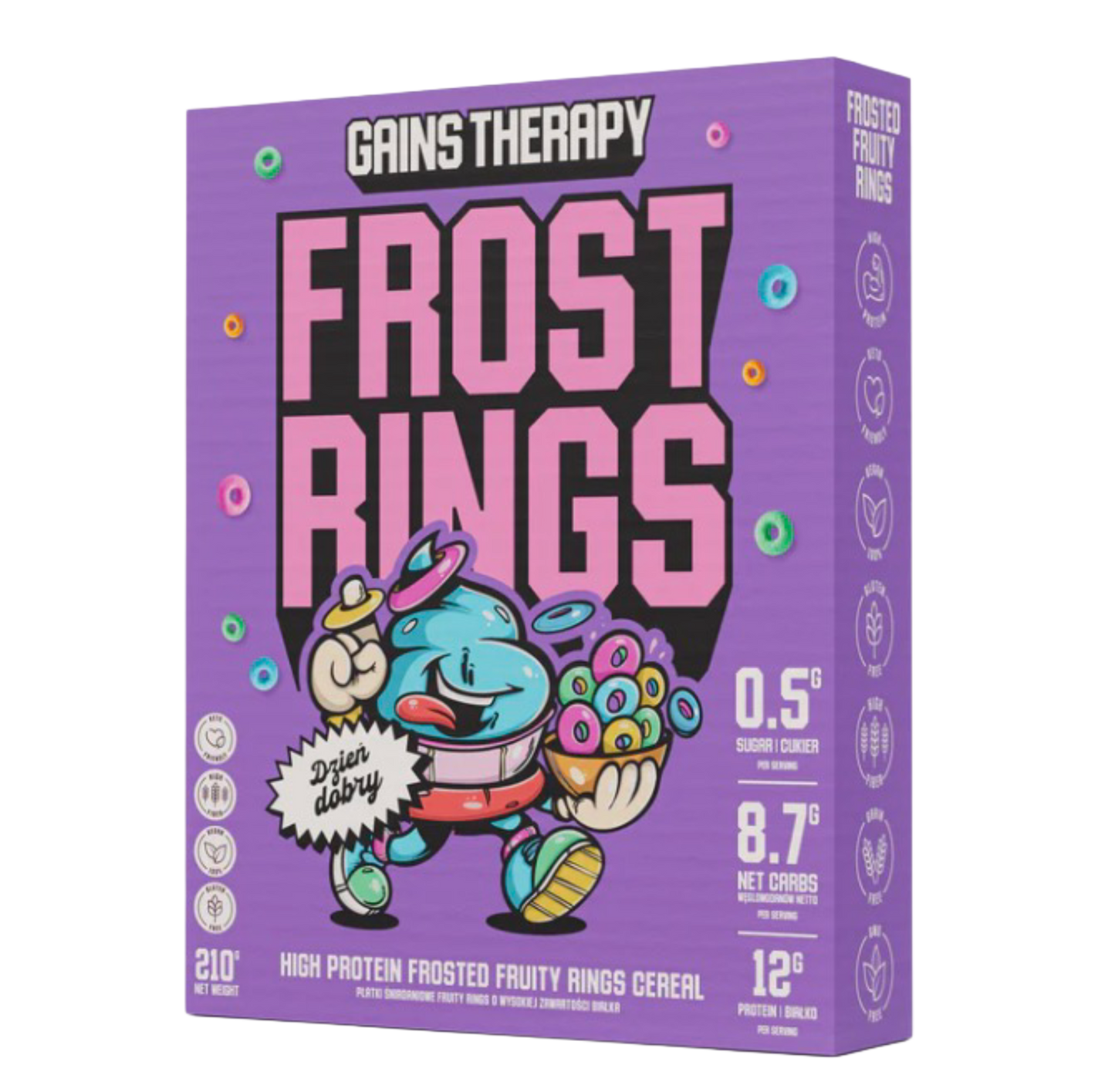 High protein frost rings cereal