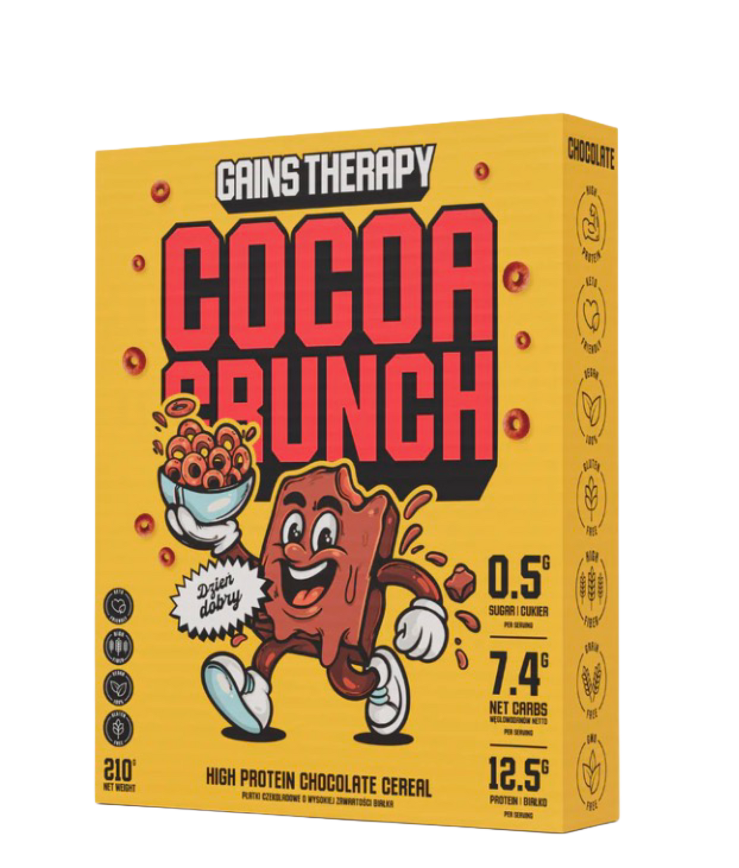 High protein chocolate cereal