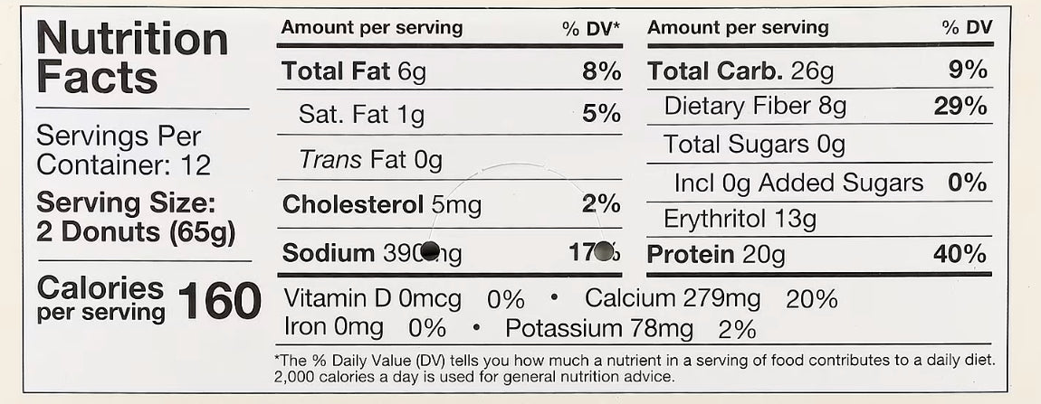 Legend protein doughnuts vanilla glazed