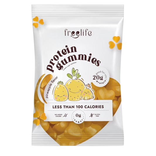Free life pineapple protein gummies