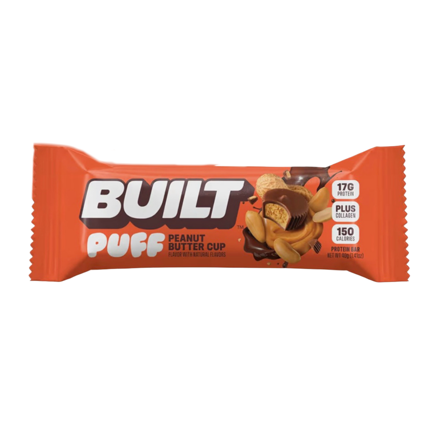 built peanut butter cup puff protein bar