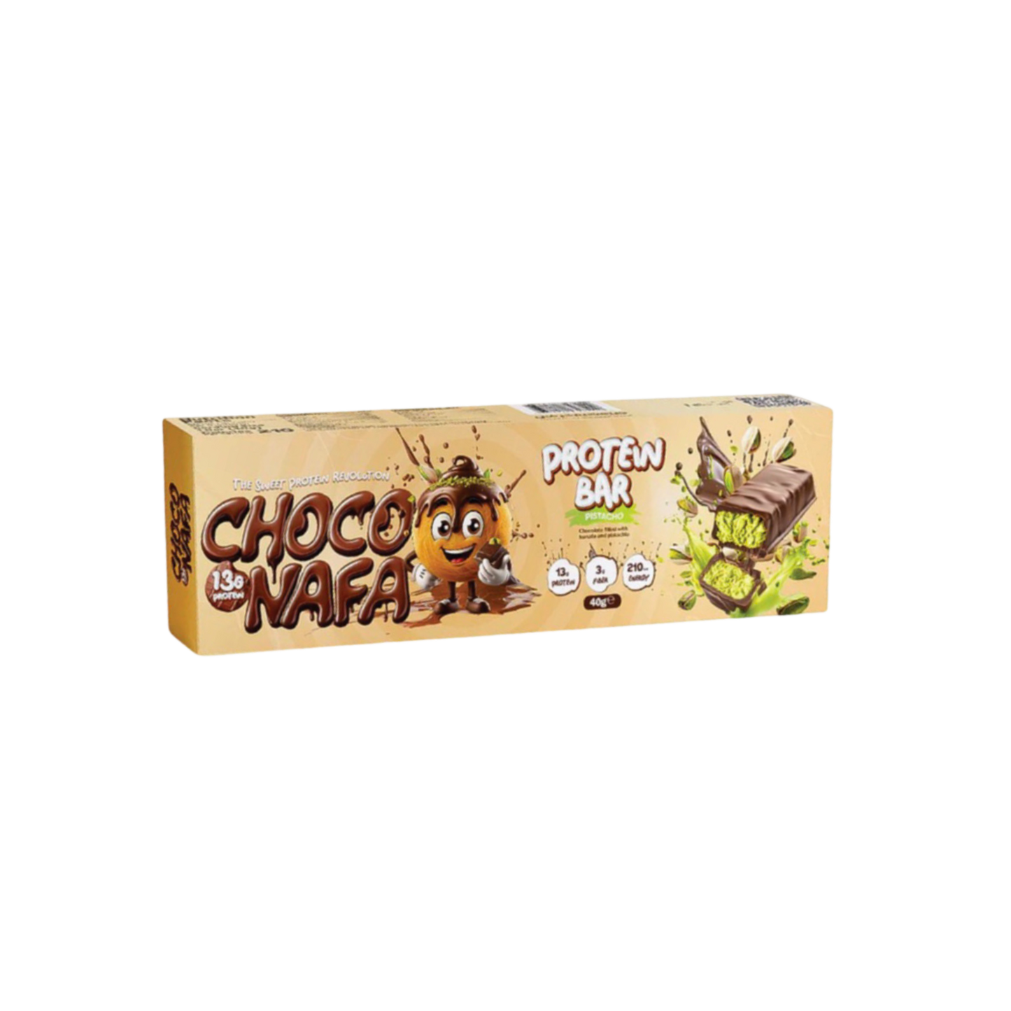 Choconafa pistachio protein bar