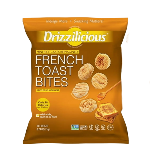 Mini rice cakes french toast
