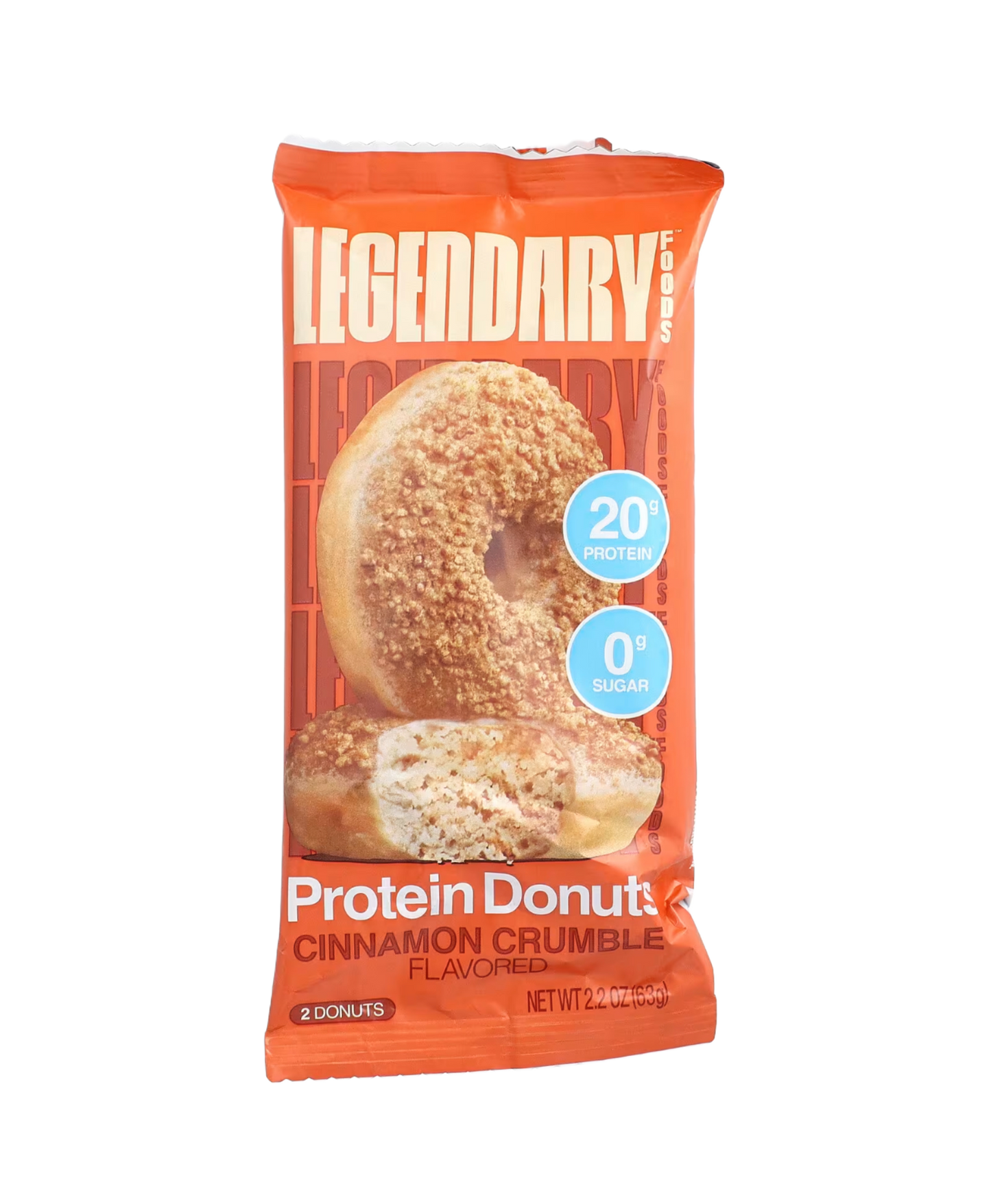 Legendary protein doughnuts cinnamon crumble